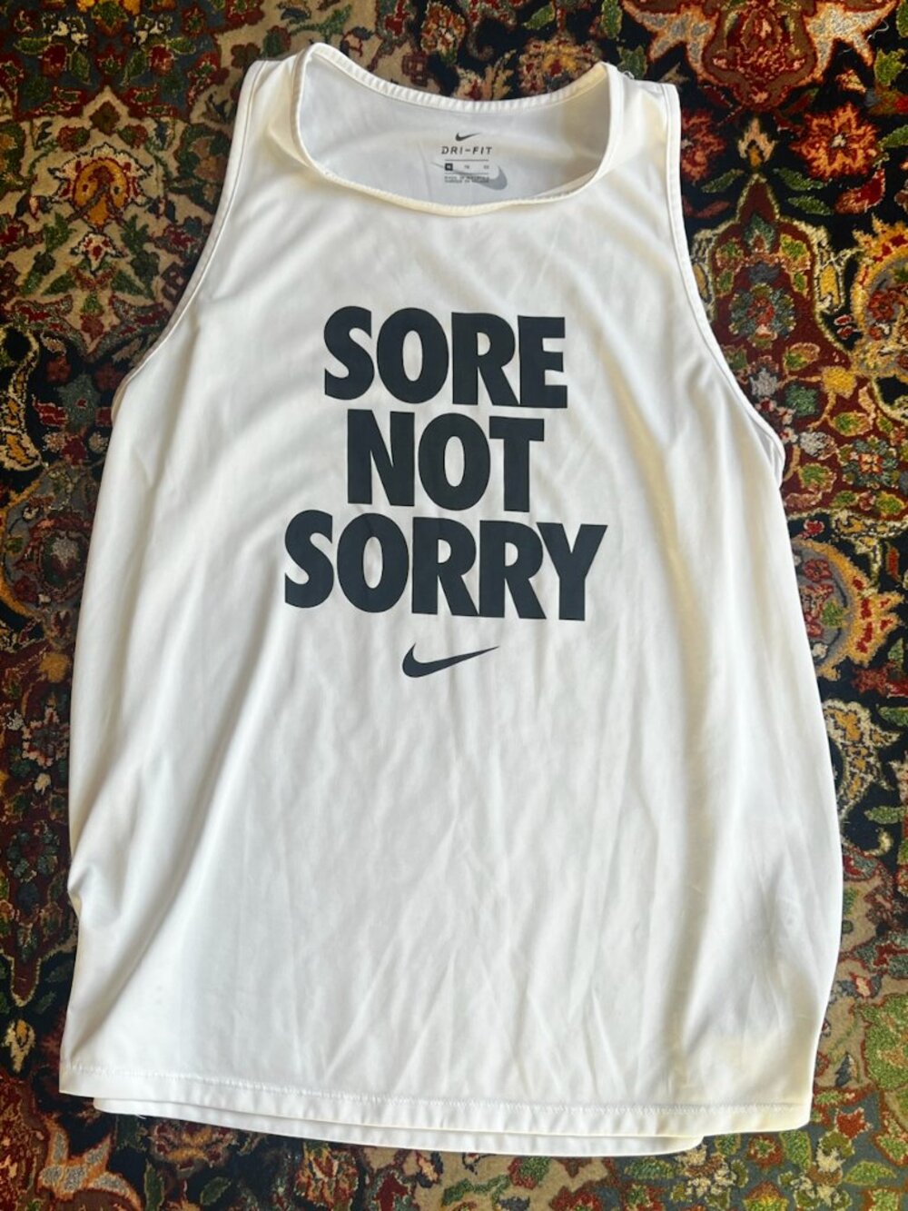 White Nike Tank